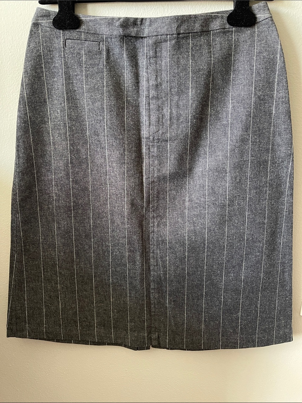 Dockers Y2K Gray Pinstripe Pencil Skirt